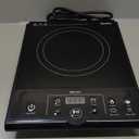 Mueller RapidTherm Portable Induction Cooktop, 1800W Hot Plate Electric Stove Top Burner. 8 Temp Levels, Auto-Off & Pot Detection, LED Display, Child Lock, 4 Programs, Burners for Cooking