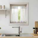 6PCS Small Tension Curtain Rod 16 to 26 Inch,White Short Curtain Rods No Drilling,Loaded Expandable Spring Curtain Rods for Windows Kitchen,Closet,Cupboard,Door,Bookshelf