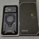 TONGATE for iPhone 17 Pro Max Case with 360 Spin Magnetic Stand, [Compatible with MagSafe][Military-Grade Protection] with Privacy Screen Protector & Camera Control Cover for iPhone 17 ProMax, Black