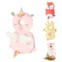 Baby Head Back Protector Backpack Toddler Safety Protector Cushion Pad Soft, Adjustable and Lightweight Design for Safe Walking and Crawling Toddlers Girls and Boys(Unicorn)