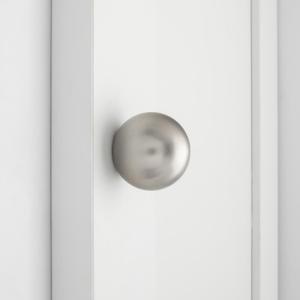 Haidms 20 Pack Brushed Nickel Cabinet Knobs Ball Kitchen Dresser Knobs Silver Round Cabinet Handles, Aluminum Alloy