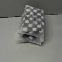 2 x Boutique Fleece Belt Bag | Sherpa Checkered Crossbody Fanny Pack for Women | Fashionable Cute Waist Pack | Small Chest Bag | Gold Accessories | Adjustable Extended Strap | Black Checker