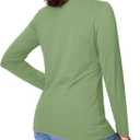YUCOLEN Long Sleeve Shirts for Women Cotton Crewneck Casual T-Shirts Soft Basic Tee Long Sleeve Tops (Medium)