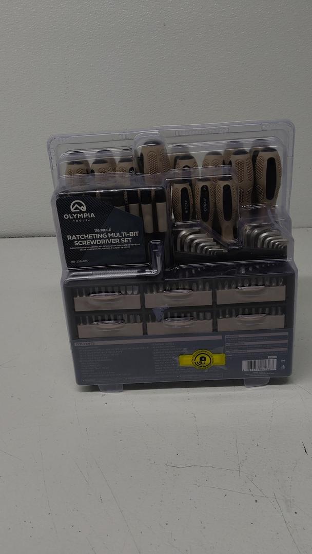 Olympia Tools 116 Pieces RATCHETING MULTI-BIT

SCREWDRIVER SET