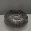 KCO Lighting Mid Century Modern Gold Glass Pendant Lighting Smoke Grey Globe Pendant Lights Kitchen Island Industrial Brass Gold Hanging Ceiling Light Fixture for Dining Room (30cm)