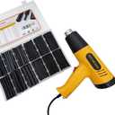 355pcs Heat Shrink Tubing Kit with 1000W Heat Gun - 3:1 Shrink- Electrical Waterproof Industrial Heat Shrink Tubing Terminals- Marine Grade Wire Connector Shrink Wrap Tube - 3.15" Length