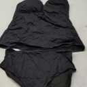 Aqua Eve Halter Tankini Bandeau Swimsuits for Women Two Piece Tummy Control Bathing Suits XL