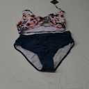 ZAFUL Women High Waisted Bikini Sets Two Piece Swimsuit Push Up Twist Front Ruched Bathing Suit (X-Large, Lake Green)