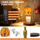 Candle Warmer Lamp - Electric Candle Warmers with Timer Dimmer Height Adjustable Wax Melt Warmer for Jar Candles, Blown Art Glass Warming Lamp Housewarming & Birthday Gifts for Mom Women