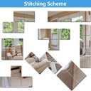 Unbreakable Acylic Small Mirror Tiles for Kids, (4-Pcs 12x12 Inch) Plastic Mirrors for Wall, Stick on Mirrors for Wall Decor, Shatterproof Mirror for Kids Bedroom