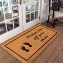 LuxUrux Welcome Mats Outdoor Coco Coir Doormat, with Heavy-Duty PVC Backing - Natural - Perfect Color/Sizing for Outdoor/Indoor uses. (24 x 36 Inch) (Ecru)