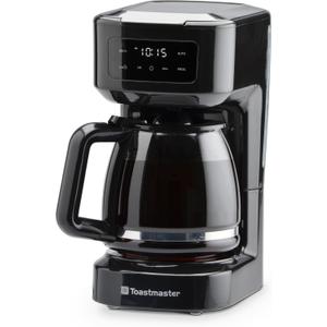Toastmaster 12-Cup Digital Touchscreen Drip Coffee Maker - Programmable Automatic Coffee Machine - Kitchen Appliance with Keep Warm Setting