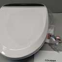 Combier Bidet Toilet Seat with Heated Warm Water & Nozzle Wash, Auto-Dry, Quiet Close Lid, Wireless Remote - Electric Bidet Seat 102DS-B(Round)