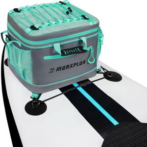 Waterproof PVC Material Paddleboard Cooler Deck Bag,40 cans Sup Deck Cooler Bag,Cooler Bag for Paddleboard,Lunch Box Cooler Insulated Bag,Camping Cooler Bag,Kayak Cooler Bag (dark gray)