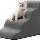 Dog Stairs and Ramp for High Beds 20.9" H, 4-Step Pet Steps for Small Dogs and Cats, Stairs for Dogs to get on Bed with Non-Slip Bottom,Indoor Pet Steps,Comfort,Durable