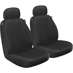 DICKIES 2-Piece Puncture-Resistant Front Seat Covers for Cars, Trucks, SUVs  Black