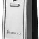 Kenmore Smooth Edge Electric Can Opener Extra Tall Stainless Steel One Touch Side Cut Blade Opens Regular & Pop Top Cans Safe Easy Compact Durable Silver Black