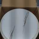 Cpintltr Velvet Storage Ottoman Round Footrest Stool Multifunctional Upholstered Ottoman Modern Accent Vanity Stools Tray Top Coffee Table Suitable for Living Room Bedroom Entryway Cream