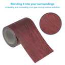 PATIKIL Wood Grain Repair Tape 2.2" x15ft,2 Pcs Self Adhesive Realistic Textured Repair Tape Patch for Floor Door Table Cabinets Desk,Dark Chestnut Mahogany