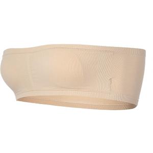 Popular Girls Seamless Bra 2 Pack White and Nude, M