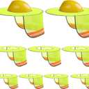 9 Pieces Hard Hat Sun Shade High Visibility Full Brim Hard Hat Visor Hard Hat Rim Cover Yellow Hard Hat Neck Cover with Reflective Strip Hard Hat Accessories for Men Women, Hard Hat Not Included