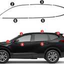 Stainless Steel Window Trim Chrome Delete for CRV 2017-2022 Black Window Trim Blackout Kit