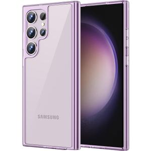 JETech Case for Samsung Galaxy S23 Ultra 5G 6.8-Inch, Non-Yellowing Shockproof Bumper Protective Phone Cover, Anti-Scratch Hard PC Back (Purple)
