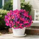 Artificial Bougainvillea Flowers for Outdoors Spring Plants Decor, 4 Bundles Faux Flowers for Outdoor Planters Silk UV Resistant Realistic for Outside for Porch Patio Window Planter Garden Home
