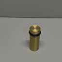 Mega Handles Floor Door Stopper, Quickly Installed Wall Protector, Wall Protectors from Door Knobs, Floor Door Stop with Mounting Hardware Included - Satin Brass - 3 Inch