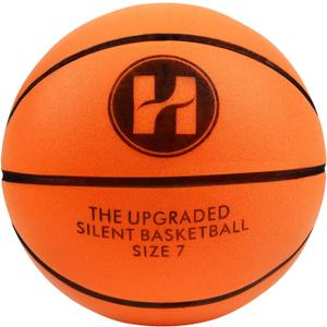 Official Silent Basketball Size 7 (29.5"),Dribble Dream Upgraded Indoor Basketball & Quiet Bounce Dunk Airless Ball with Box (Orange)
