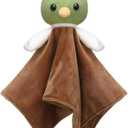 15 Inches Cute Mallard Duck Security Blanket Soft Mallard Duck Stuff Lovely Plush Sleeping Snuggle Gifts Nursery Baby Shower Decor for Newborn Toddler Stuffed Snuggle Toy Animal