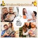 4 x Valentines Keychain for Dad Mom - Drive Safe I Love You, Keyring Key Chain Birthday Valentines Day Funny Gifts