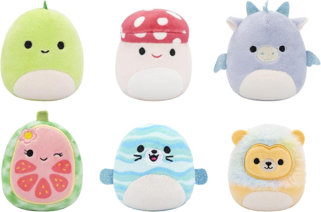 Squishmallows Original Micromallows 6-Pack  Danny Dinosaur, Dane Dragon, Malcolm Mushroom, Lena Guava Fruit, Leonard Lion, Noah Seal (Squad 1) Squishmallows Original Micromallows 6-Pack  Danny Dinosaur, Dane Dragon, Malcolm Mushroom, Lena Guava Fruit, Leonard Lion, Noah Seal (Squad 1)