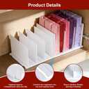 Reusable Tote Bag Organizer, Shopping Bag Holder with Adjustable Shelf Dividers, 3 Large Capacity Compartments, Tote Organizer Suitable for Tote Bags, Shopping Bag, Cloth Bags, Grocery Bags, Gift Bag
