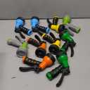 Tanlade 10 Pcs Adjustable Hose Nozzle Garden Hose Nozzle Sprayer Bulk High Pressure Hose Sprayer Water Hose Heavy Duty with 8 Adjustable Watering Patterns for Car Wash Watering Plants Showering Pets