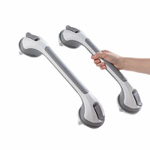 TAILI Grab Bars for Bathtubs and Showers 2 Pack Suction Grab Bar, Heavy Duty Shower Handle Removable Bath Handrails for Seniors and Elderly, Bathroom Safety Grip No Drilling Waterproof,Grey (One New)  (One Pre-Owned)