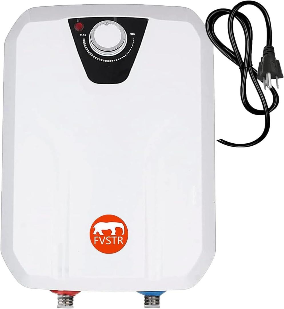 110V-120V 1.5Kw Small Under Sink Tank 2.16Gallon Water Heater Hot Storage,Mini Instant Electric RV TR Trailer Kitchen Compact Point-of-Use, (2.16gallon)