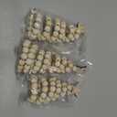 Thyle 3 Pcs Christmas Tree Decor 3 Sizes 6/8/10 Inch Small Boho Artificial Christmas Tree Tabletop Decor for Home Shelf Mantel Fireplace Table Party Supplies(Bead Style,Wood)