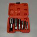 6-Piece NPT Pipe Tap Set, 1", 3/4", 1/2", 3/8", 1/4", 1/8" NPT Tap Set, Carbon Steel Hand Threading Plumbing Tap Set for Accurate Threads, Assorted Plumbers Mechanics DIY Thread cutting tools