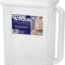 Buddeez 25302W-ONL Store 'n Pour Storage Dispenser 23 Cup-White/Clear, 1 Count