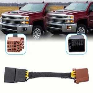 Fog Lights Always On Adapter Harness for 2015-2023 Chevy Tahoe Equinox Suburban Silverado GMC Yukon Sierra All Lights On Mod Fog High Low Beam On Harness GM Universal 6 High Mod Kit