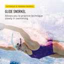FINIS Glide Center-Mount Swim Snorkel for Adults - Adjustable Fit - Technique & Endurance Training