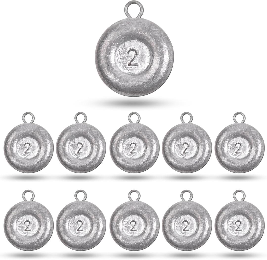 Disc Sinkers Fishing Weights, Flat Coin Sinkers Saltwater Surf Fishing Weights for Catfishing Drifting Trolling Bottom Saltwater Fishing Tackle 1oz 2oz 3oz 4oz 5oz 6oz 8oz Disc Sinkers Fishing Weights, Flat Coin Sinkers Saltwater Surf Fishing Weights for Catfishing Drifting Trolling Bottom Saltwater Fishing Tackle 1oz 2oz 3oz 4oz 5oz 6oz 8oz