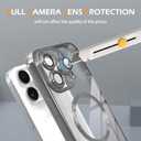 IAIYOXI Magnetic Clear Case for iPhone 17 with Full Camera Lens Protection,Compatible with MagSafe,Plating Soft TPU Phone Case,Anti-Scratch Shockproof Slim Cover for Women Gilrs Men - Gray