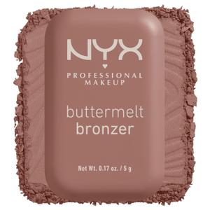 NYX PROFESSIONAL MAKEUP Matte Buttermelt Bronzer, Longwear Face Makeup with Up to 12 Hours of Wear, Vegan Formula - All Butta'D Up (Light Medium Neutral) (0.17 Ounce (Pack of 1))