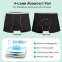 Carer 5 Pack Boys Washable Incontinence Underwear, Cotton Reusable Bedwetting Briefs for Kids & Teens, Absorbent Leak Proof Nighttime Protection, Age 4-18 (M)