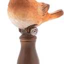Artpaul Bird Figurines Home Decor Bird Statue with Gold Crown for Shelf Decor & Coffee Table Accents Bird Decorations for Home, Office, Living Room - Bird Gifts for Bird Lovers, Housewarming