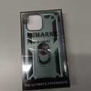 2 x IKAZZ for iPhone 13 Pro Max Case 6.7 Inch with Screen Protector,Military Grade Shockproof Heavy Duty Protective Phone Cover Pass 16ft Drop Test with Magnetic Kickstand Car Mount Holder,Pine Green