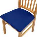 Dining Chair Seat Covers with Ties, Dining Chair Slipcover, Elastic Stretch Chair Seat Slipcovers Non-Slip Protector Cover for Kitchen Office