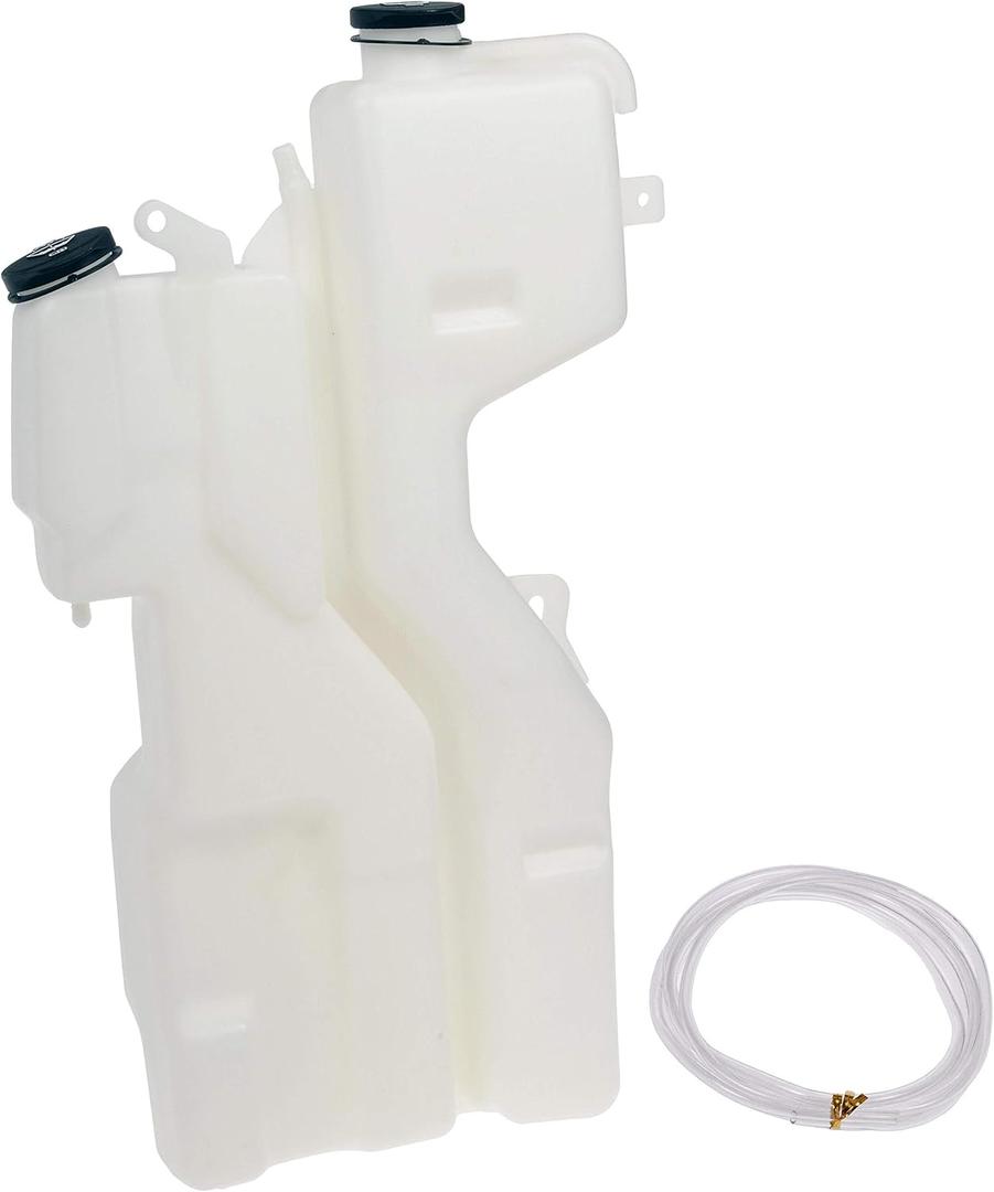 Dorman 603-574 Front Coolant And Washer Fluid Reservoir with Cap Assembly Compatible with Select Dodge/Mitsubishi/Ram Models